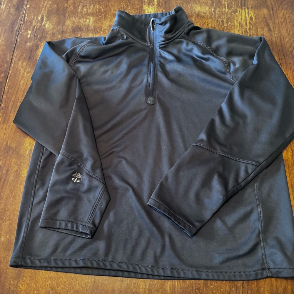 Timberland Black Lightweight Quarter-Zip Jacket‎